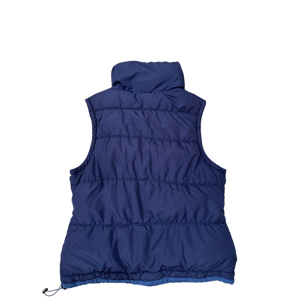 American Eagle Outfitters Womens‎ Navy Blue Puffer Vest Quilted Full Zip Large - Picture 2 of 8